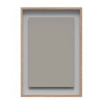 Bacheche e lavagne, Lavagna in vetro A01, 70 x 100 cm, shy, Grigio