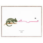 Poster, Poster Charlie the Chameleon, 40 x 30 cm, Bianco