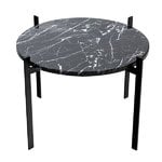 Coffee tables, Single Deck table, black - black marble, Black