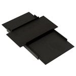 Trays, Kanso tray set, black, Black