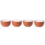 Bowls, Earth dip bowl, set of 4, white, White