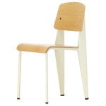 Standard chair, Prouvé Blanc Colombe - oak