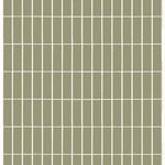Tiiliskivi fabric, grey green - white Tiiliskivi fabric, grey green - white