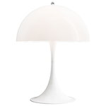 Lighting, Panthella table lamp, opal, White