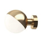 Wall lamps, VL Studio 150 wall lamp, hardwired, brass, White