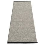 Plastic rugs, Effi rug 70 x 200 cm, black - warm grey - vanilla, Gray