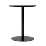 Harbour Column dining table, 60 cm, black base - black stained o
