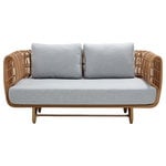 Outdoor sofas, Nest 2-seater sofa, natural - light grey, Grey