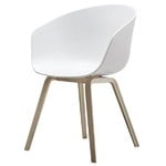 Dining chairs, About A Chair AAC22, soaped oak - white, White
