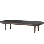 Coffee tables, Fly SC5 coffee table, smoked oak - Marquina marble, Black