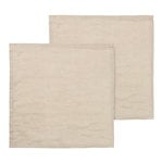 Cloth napkins, Linen napkins, 2 pcs, natural, Natural