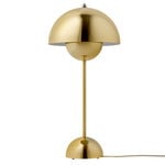 Flowerpot VP3 table lamp, brass plated