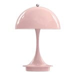 Table lamps, Panthella 160 Portable Metal V2 table lamp, pale rose, Pink