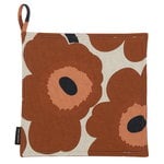 Pieni Unikko pot holder, cotton - chestnut Pieni Unikko pot holder, cotton - chestnut