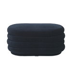 Pouf Oval, medium, dark blue Pouf Oval, medium, dark blue