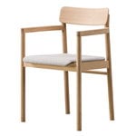 Dining chairs, Post armchair, oiled oak - light grey, Grey