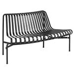 Outdoor benches, Palissade Park dining bench add-on, out, anthracite, Gray