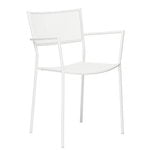 Sedie da patio, Jig Mesh armchair, white, Bianco