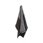 Terva hand towel, black-multi-brown Terva hand towel, black-multi-brown