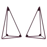 Pythagoras brackets 2 pcs, bordeaux Pythagoras brackets 2 pcs, bordeaux