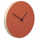 Wall clocks, Kiekko wall clock, brick, Orange
