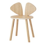 Mouse children's chair, lacquered oak