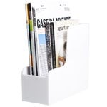 Storage containers, Magazine rack, white, White