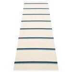 Plastic rugs, Olle rug 70 x 240 cm, blue - vanilla, White