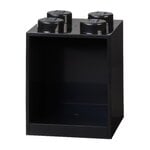 Boîtes de rangement, Lego Brick Shelf 4, noir, Noir
