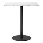 Dining tables, In Between SK16 table, black - white marble, White