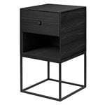 Side & end tables, Frame 35 sideboard with 1 drawer, black stained ash, Black