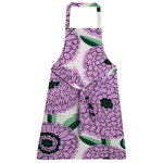 Primavera apron, off white - violet - green Primavera apron, off white - violet - green