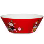 Moomin bowl, Little My, red Moomin bowl, Little My, red