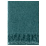 Lapuan Kankurit Coperta in mohair Saaga Uni, spruce green