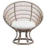 Luna Exterior sunchair, moccachino - white Luna Exterior sunchair, moccachino - white