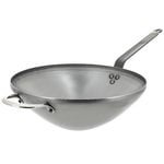 Frying pans, Mineral B wok pan 32 cm , Silver