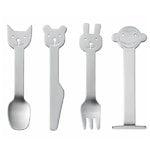 Kids' tableware, Animal Friends children's cutlery set, Silver