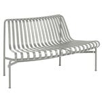 Palissade Park dining bench add-on, out, sky grey