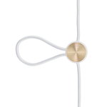 Le Klint Cord Adjuster korkeudensäädin, valkoinen - messinki