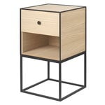 Side & end tables, Frame 35 sideboard with 1 drawer, oak, Natural
