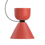 Hem Alphabeta Uno pendant, coral red