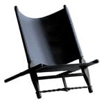 Armchairs & lounge chairs, OGK safari chair, black painted beech  - black, Black
