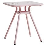 Ray café table 65 cm, square, rose pink Ray café table 65 cm, square, rose pink