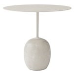 Lato LN9 coffee table, white - Cream Diva marble