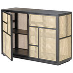 Air sideboard, black - cane Air sideboard, black - cane