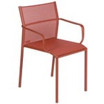 Patio chairs, Cadiz armchair, red ochre, Red