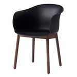 Ruokapöydän tuolit, Elefy JH30 tuoli, musta - pähkinä, Musta