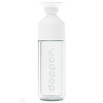 Drinking bottles, Dopper drinking bottle, glass, 450 ml, insulated, Transparent