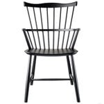 Dining chairs, J52B chair, black, Black