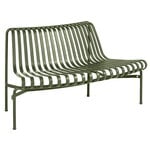 Outdoor benches, Palissade Park dining bench add-on, out, olive, Green